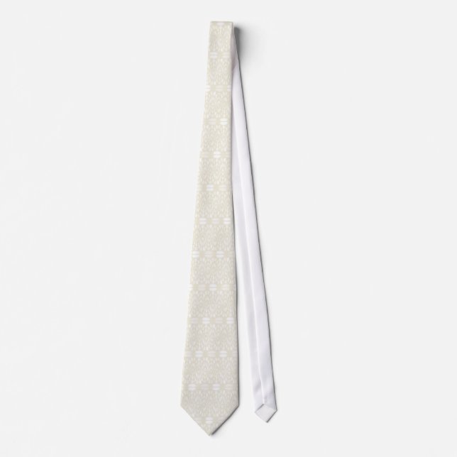 Krawatte Mosaic - Beige (Vorderseite)