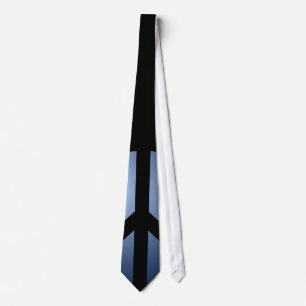 Krawatte, Navy-Blue-Friedenszeichen, Design anpass Krawatte