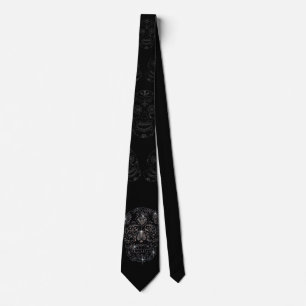 Krawatte/Necktie - „diamonds skull " Krawatte
