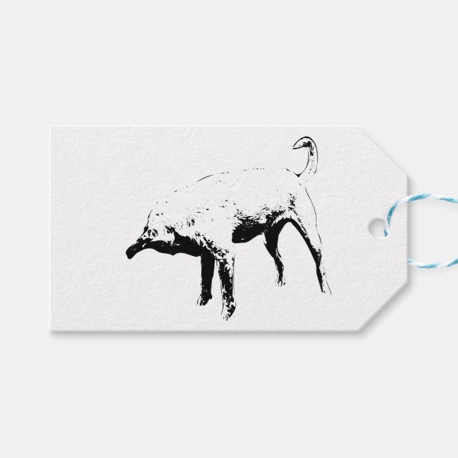 Krawatte-On-Curious Spark Geschenkanhänger (Vorderseite (Horizontal))