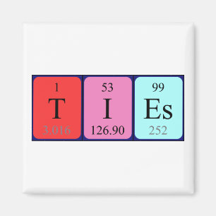 Krawatte Periodenmagnet Magnet