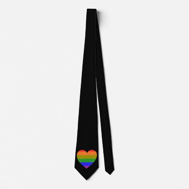 Krawatte Rainbow Heart (Vorderseite)