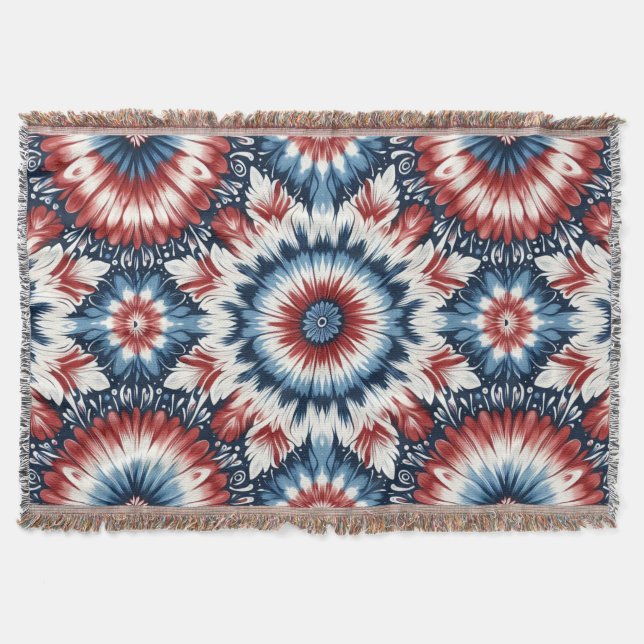 Krawatte rot, weiß und blau decke (Vorderseite)