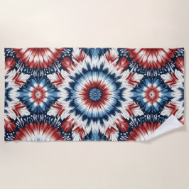 Krawatte rot, weiß und blau strandtuch