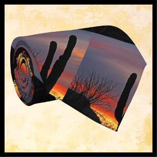 Krawatte, Saguaro Cactus, Südwesten, Musterwiederh Krawatte