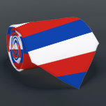 Krawatte Schleswig-Holstein<br><div class="desc">Krawatte unter der Flagge Schleswig-Holsteins; Design mit horizontaler Tribfarbe rot,  weiß und blau</div>