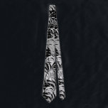Krawatte Schwarz-Graupalmen<br><div class="desc">Matching Stücke in Mens Accessories and Purses (Wallets) erhältlich:</div>