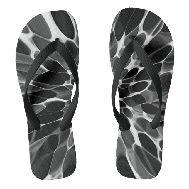 Krawatte schwarz-weiß flip flops (Fußbett)