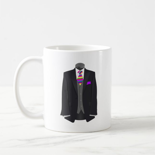 Krawatte Tuxedo Wedding Kaffeetasse (Links)