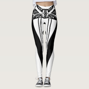 Krawatte und Tux Leggings
