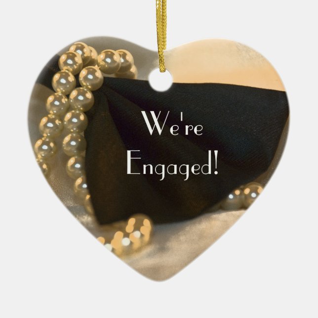 Krawatte und Verlobung der Perlen Keramikornament (Vorne)