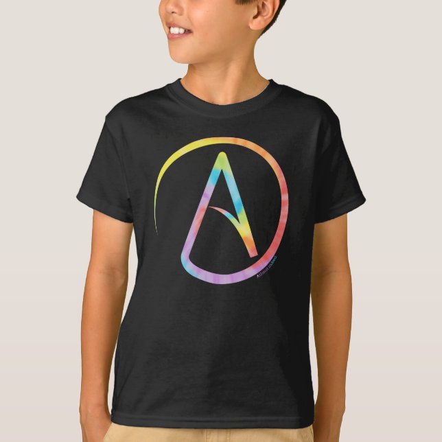 Krawatten-atheistisches Symbol scherzt Shirt (Vorderseite)