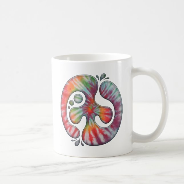 Krawatten-Friedensfleck Tasse (Rechts)