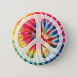 Krawatten-Friedenssymbol Button