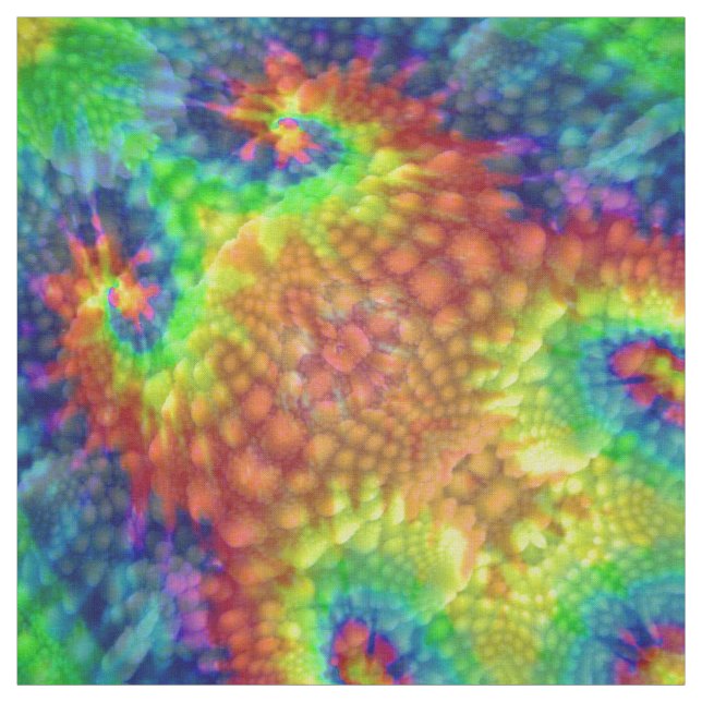 Krawatten-Himmel-Vintages Fraktal-Kaleidoskop Stoff (Muster)