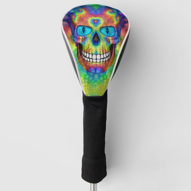 Krawatten-Schädel-tote Zombie-Fahrer-oder Golf Headcover (Vorderseite)