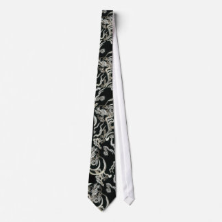 Krawatten Vintag Art Asiatische Blumen