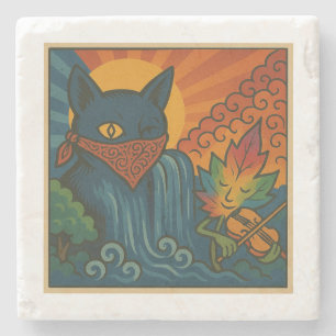 Krazy Kat Sunflower Untersetzer
