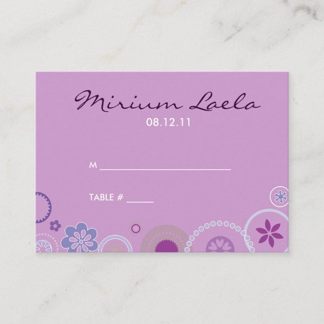 KRAZY POLKA DOT Table Platzkarte Setting (Vorderseite)