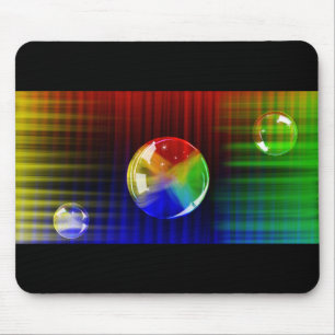 Kreationen aus schwarzem Löwe Blubbles Maus Pad Mousepad