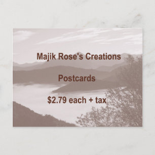 Kreationen der Majik Rose Zeichen 4 Postkarten