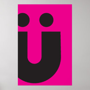 KREATIONEN TYP(O): Umlaut Ü Poster