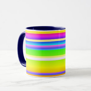 Kreativ hell künstlerisch gestreift tasse