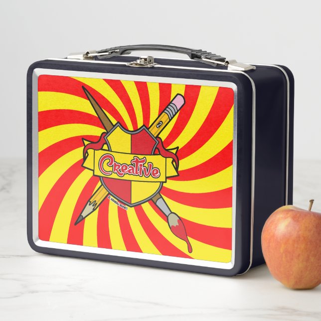 Kreativ (schwarz) metall brotdose (Beispiel)