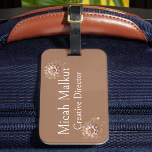 Kreativdirektor-Label, Brosche-Ästhetik, Modern Gepäckanhänger