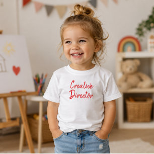 'Kreativdirektor' Lustige Künstler-Typografie Kleinkind T-shirt