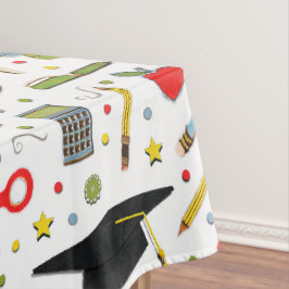 Kreative Abschlussfeier Tischdecke