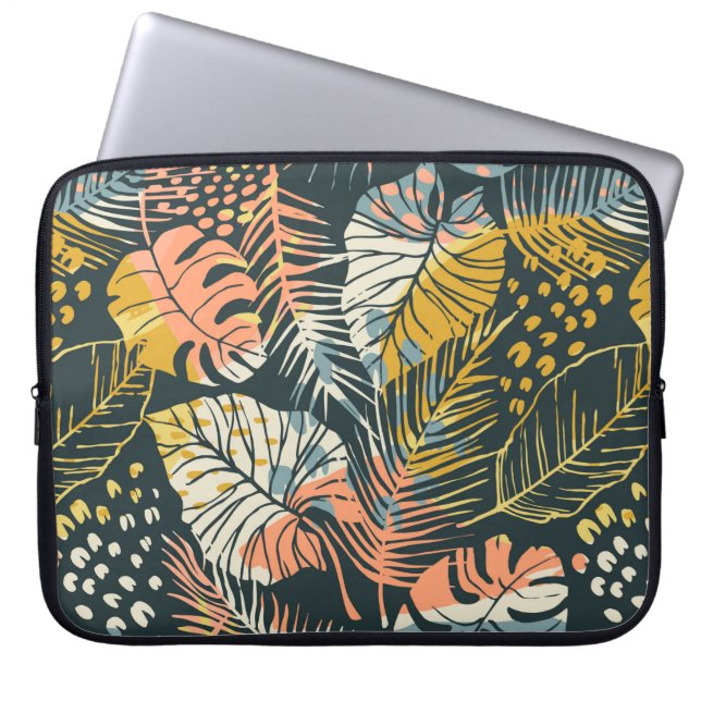 Kreative Abstract seamless pattern with tropical p Laptopschutzhülle (Vorderseite)
