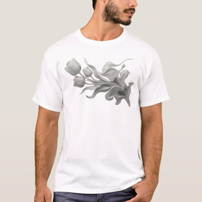 Kreative ABSTRACTE BLUME Originaldesign T-Shirt (Vorderseite)