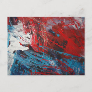 Kreative Abstrakte Kunstdekoration Postkarte