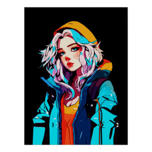 Kreative Anime-Wandkunst   Mädchen 10 Poster