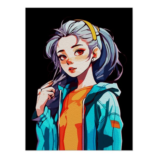 Kreative Anime-Wandkunst | Mädchen 12 Poster (Vorderseite)