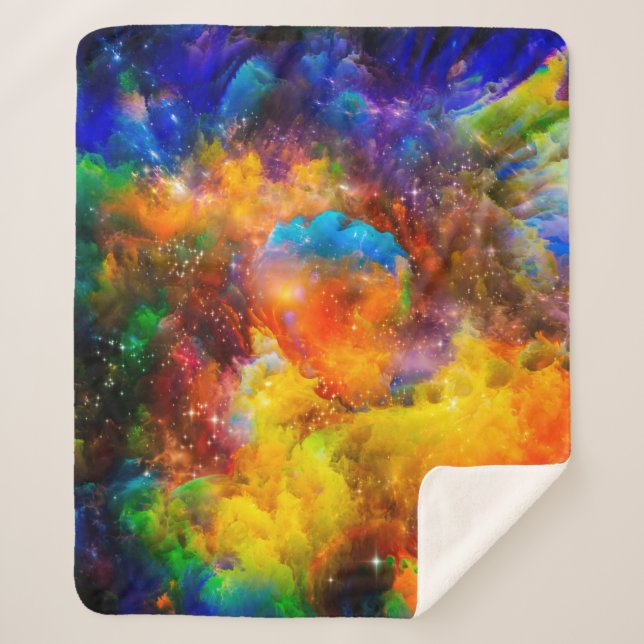 Kreative Anordnung der Fraktal-Elemente, Beleuchte Sherpadecke (Vorderseite)