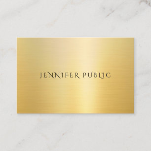 Kreative Berufliche Vorlage Modernes Gold Look Visitenkarte