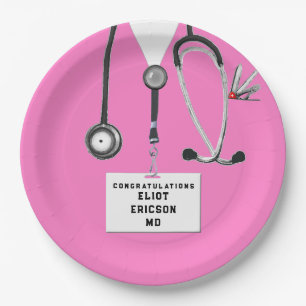 Kreative Doktor-Abschlussfeier Pappteller