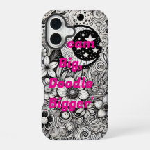 Kreative Doodle-Art-Phone-Hülle – Einzigartige Han