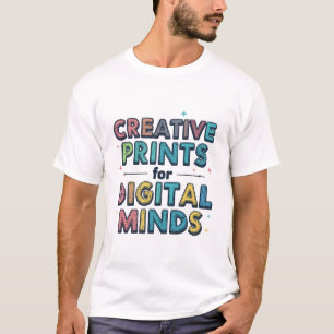 Kreative Drucke für digitale Köpfe Lustige künstle T-Shirt