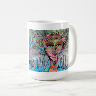 Kreative Evolution Engel Soulart Original Kunst Kaffeetasse