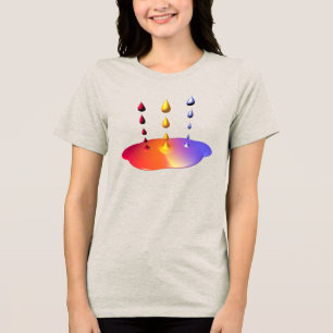 Kreative Farbmischung Tri-Blend Shirt