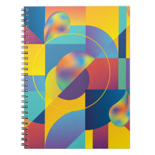 Kreative Geometrie: Abstrakte Vintage-Cover. Notizblock