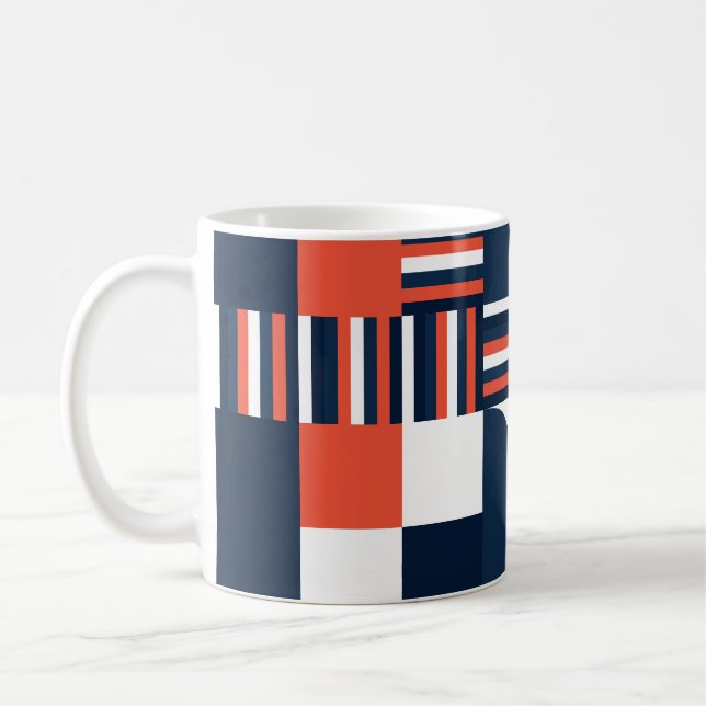 Kreative Geometrie: Modernes Nahtloses Design Kaffeetasse (Links)