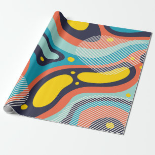 Kreative geometrische farbenfrohe Hintergrund mit Geschenkpapier