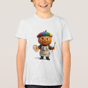 Kreative Halloween-Kürbiskunst  Tri-Blend Shirt