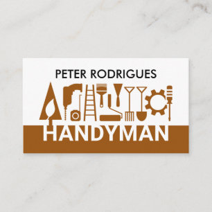 Kreative Handwerker-Tools Landschaft Visitenkarte