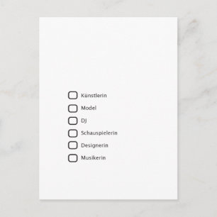 Kreative Hipster Postkarte