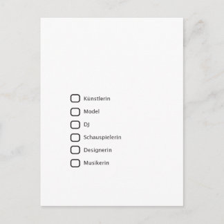 Kreative Hipster Postkarte